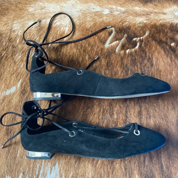 Halogen tie up ballet flats shoes - Picture 3 of 10